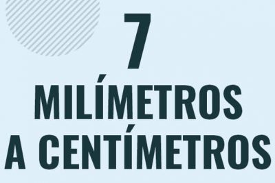 Profesor en pizarra explicando cuanto es 7 milimetros en centimetros o como pasar de 7 mm a cm