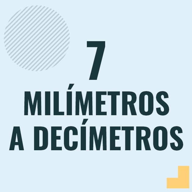 Conversión de 7 milimetros a decimetros Profesor en pizarra explicando cuanto es 7 milimetros en decimetros o como pasar de 7 mm a dm
