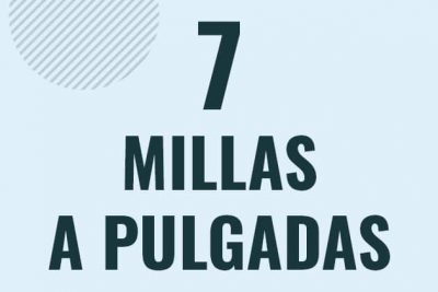 Profesor en pizarra explicando cuanto es 7 millas en pulgadas o como pasar de 7 mi a in