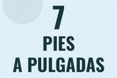 Profesor en pizarra explicando cuanto es 7 pies en pulgadas o como pasar de 7 ft a in