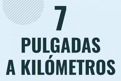 Profesor en pizarra explicando cuanto es 7 pulgadas en kilometros o como pasar de 7 in a km