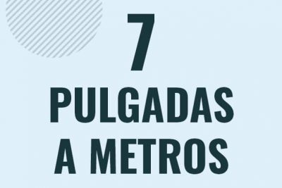 Profesor en pizarra explicando cuanto es 7 pulgadas en metros o como pasar de 7 in a m