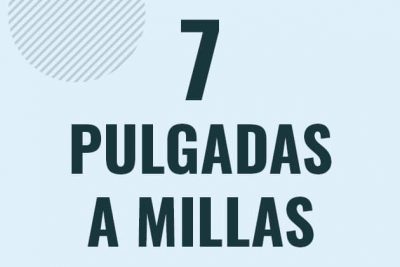 Profesor en pizarra explicando cuanto es 7 pulgadas en millas o como pasar de 7 in a mi