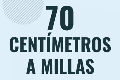 Profesor en pizarra explicando cuanto es 70 centimetros en millas o como pasar de 70 cm a mi