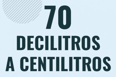 Profesor en pizarra explicando cuanto es 70 decilitros en centilitros o como pasar de 70 dl a cl