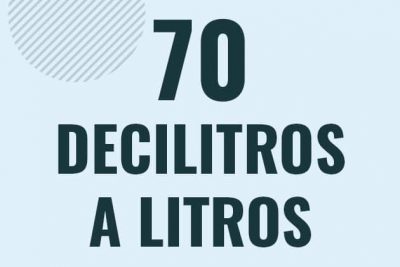 Profesor en pizarra explicando cuanto es 70 decilitros en litros o como pasar de 70 dl a l