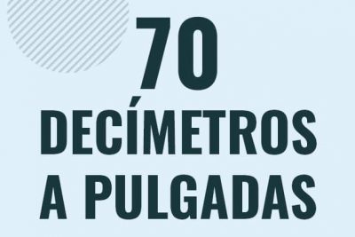 Profesor en pizarra explicando cuanto es 70 decimetros en pulgadas o como pasar de 70 dm a in
