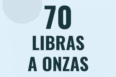 Profesor en pizarra explicando cuanto es 70 libras en onzas o como pasar de 70 lb a oz