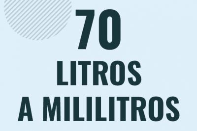 Profesor en pizarra explicando cuanto es 70 litros en mililitros o como pasar de 70 l a ml