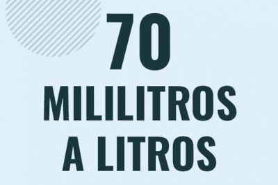 Profesor en pizarra explicando cuanto es 70 mililitros en litros o como pasar de 70 ml a l