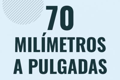 Profesor en pizarra explicando cuanto es 70 milimetros en pulgadas o como pasar de 70 mm a in