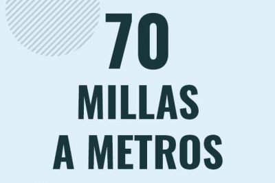 Profesor en pizarra explicando cuanto es 70 millas en metros o como pasar de 70 mi a m