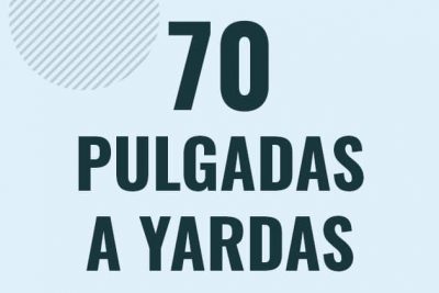 Profesor en pizarra explicando cuanto es 70 pulgadas en yardas o como pasar de 70 in a yd