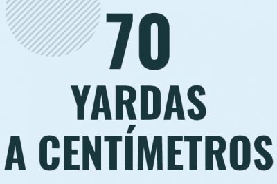 Profesor en pizarra explicando cuanto es 70 yardas en centimetros o como pasar de 70 yd a cm