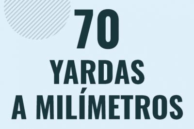 Profesor en pizarra explicando cuanto es 70 yardas en milimetros o como pasar de 70 yd a mm