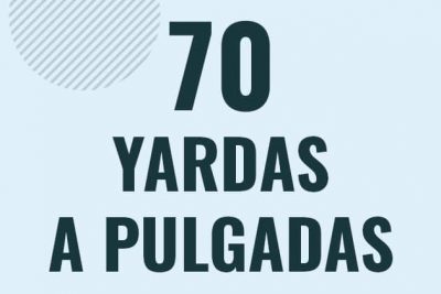 Profesor en pizarra explicando cuanto es 70 yardas en pulgadas o como pasar de 70 yd a in