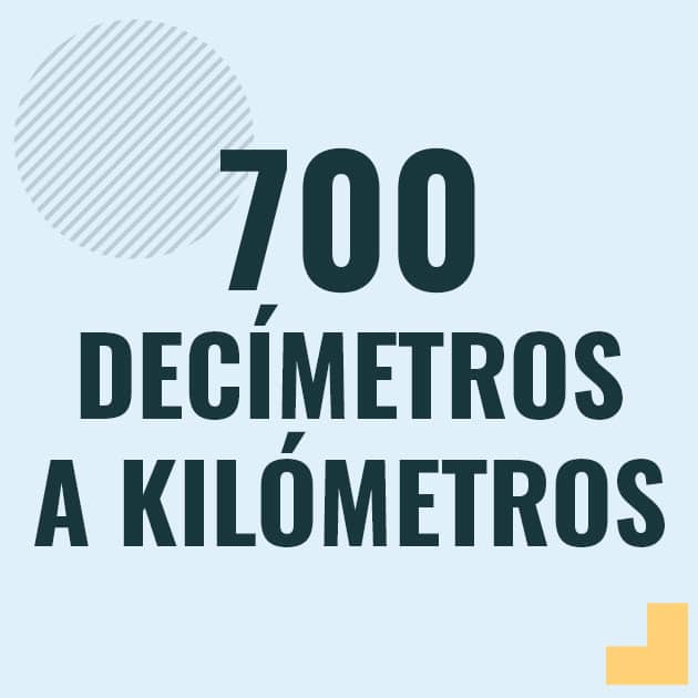 Conversión de 700 decimetros a kilometros Profesor en pizarra explicando cuanto es 700 decimetros en kilometros o como pasar de 700 dm a km