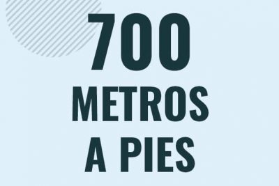 Profesor en pizarra explicando cuanto es 700 metros en pies o como pasar de 700 m a ft