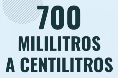 Profesor en pizarra explicando cuanto es 700 mililitros en centilitros o como pasar de 700 ml a cl
