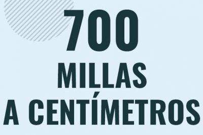 Profesor en pizarra explicando cuanto es 700 millas en centimetros o como pasar de 700 mi a cm
