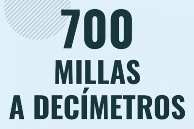 Profesor en pizarra explicando cuanto es 700 millas en decimetros o como pasar de 700 mi a dm