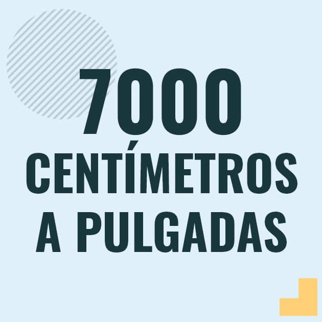 Conversión de 7000 centimetros a pulgadas Profesor en pizarra explicando cuanto es 7000 centimetros en pulgadas o como pasar de 7000 cm a in