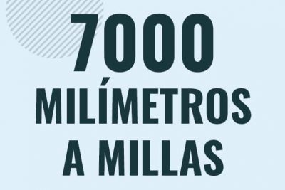 Profesor en pizarra explicando cuanto es 7000 milimetros en millas o como pasar de 7000 mm a mi