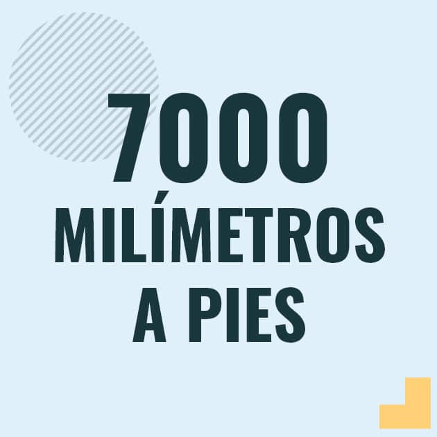 Conversión de 7000 milimetros a pies Profesor en pizarra explicando cuanto es 7000 milimetros en pies o como pasar de 7000 mm a ft