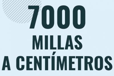 Profesor en pizarra explicando cuanto es 7000 millas en centimetros o como pasar de 7000 mi a cm