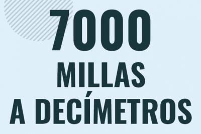 Profesor en pizarra explicando cuanto es 7000 millas en decimetros o como pasar de 7000 mi a dm
