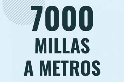 Profesor en pizarra explicando cuanto es 7000 millas en metros o como pasar de 7000 mi a m