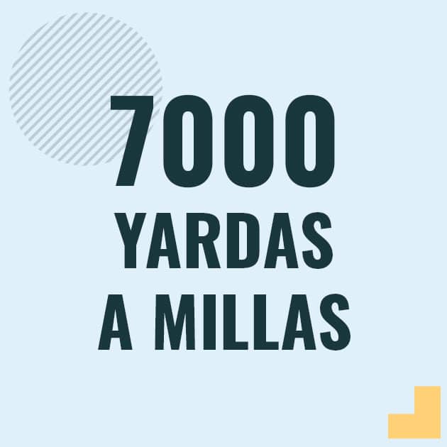 Profesor en pizarra explicando cuanto es 7000 yardas en millas o como pasar de 7000 yd a mi