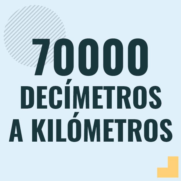 Profesor en pizarra explicando cuanto es 70000 decimetros en kilometros o como pasar de 70000 dm a km