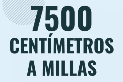 Profesor en pizarra explicando cuanto es 7500 centimetros en millas o como pasar de 7500 cm a mi