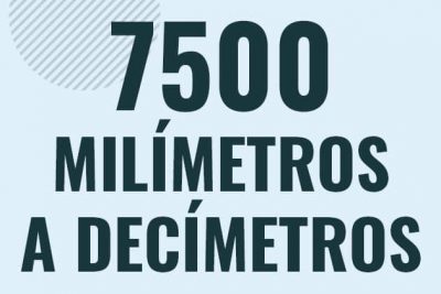 Profesor en pizarra explicando cuanto es 7500 milimetros en decimetros o como pasar de 7500 mm a dm