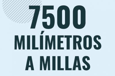 Profesor en pizarra explicando cuanto es 7500 milimetros en millas o como pasar de 7500 mm a mi