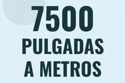 Profesor en pizarra explicando cuanto es 7500 pulgadas en metros o como pasar de 7500 in a m