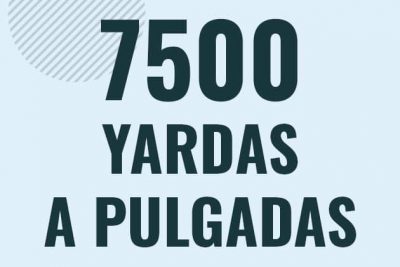 Profesor en pizarra explicando cuanto es 7500 yardas en pulgadas o como pasar de 7500 yd a in