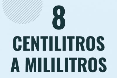 Profesor en pizarra explicando cuanto es 8 centilitros en mililitros o como pasar de 8 cl a ml