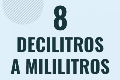 Profesor en pizarra explicando cuanto es 8 decilitros en mililitros o como pasar de 8 dl a ml