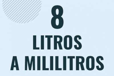 Profesor en pizarra explicando cuanto es 8 litros en mililitros o como pasar de 8 l a ml