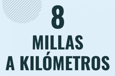 Profesor en pizarra explicando cuanto es 8 millas en kilometros o como pasar de 8 mi a km