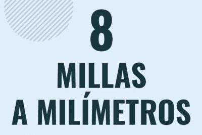 Profesor en pizarra explicando cuanto es 8 millas en milimetros o como pasar de 8 mi a mm