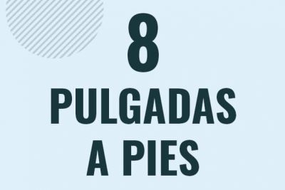 Profesor en pizarra explicando cuanto es 8 pulgadas en pies o como pasar de 8 in a ft