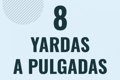 Profesor en pizarra explicando cuanto es 8 yardas en pulgadas o como pasar de 8 yd a in