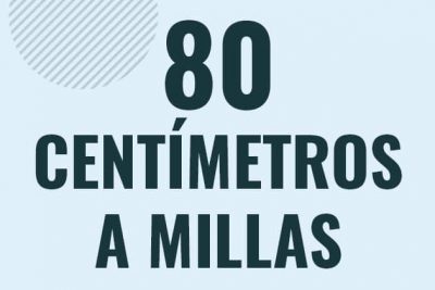 Profesor en pizarra explicando cuanto es 80 centimetros en millas o como pasar de 80 cm a mi