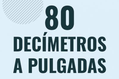 Profesor en pizarra explicando cuanto es 80 decimetros en pulgadas o como pasar de 80 dm a in