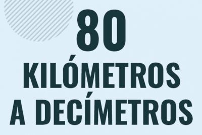 Profesor en pizarra explicando cuanto es 80 kilometros en decimetros o como pasar de 80 km a dm