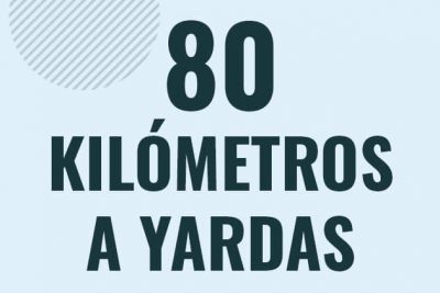 Profesor en pizarra explicando cuanto es 80 kilometros en yardas o como pasar de 80 km a yd