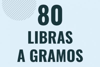 Profesor en pizarra explicando cuanto es 80 libras en gramos o como pasar de 80 lb a g